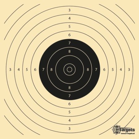 LP Target 13,5x13,5 cm - 200 g/m² chamois